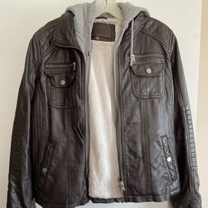 Faux Leather Jacket - Women’s Large